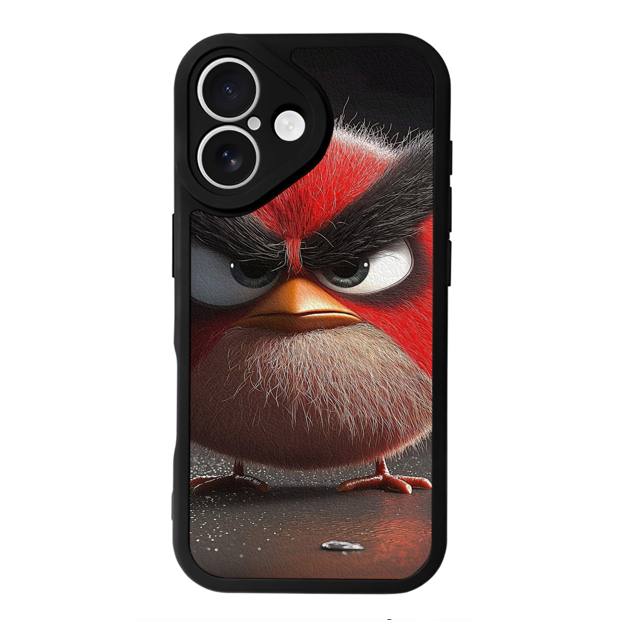 （画像用） Angry Birds アングリーバード 【iPhone 16シリーズ対応】シリコンスマホケース（レザー調） 材質：シリコン